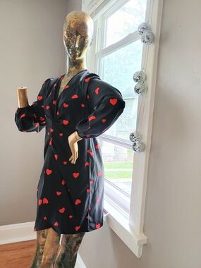 💋 WHIMSY GOTHIC 💋  SHEIN Sz. L Sweetheart Mini Dress, Romantic Chic